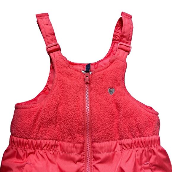 Oshkosh B’Gosh pink overalls insulated snow pants size 5 - Picture 3 of 9